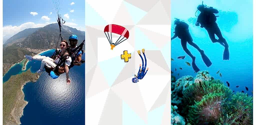fethiye paraşüt ve fethiye dalış